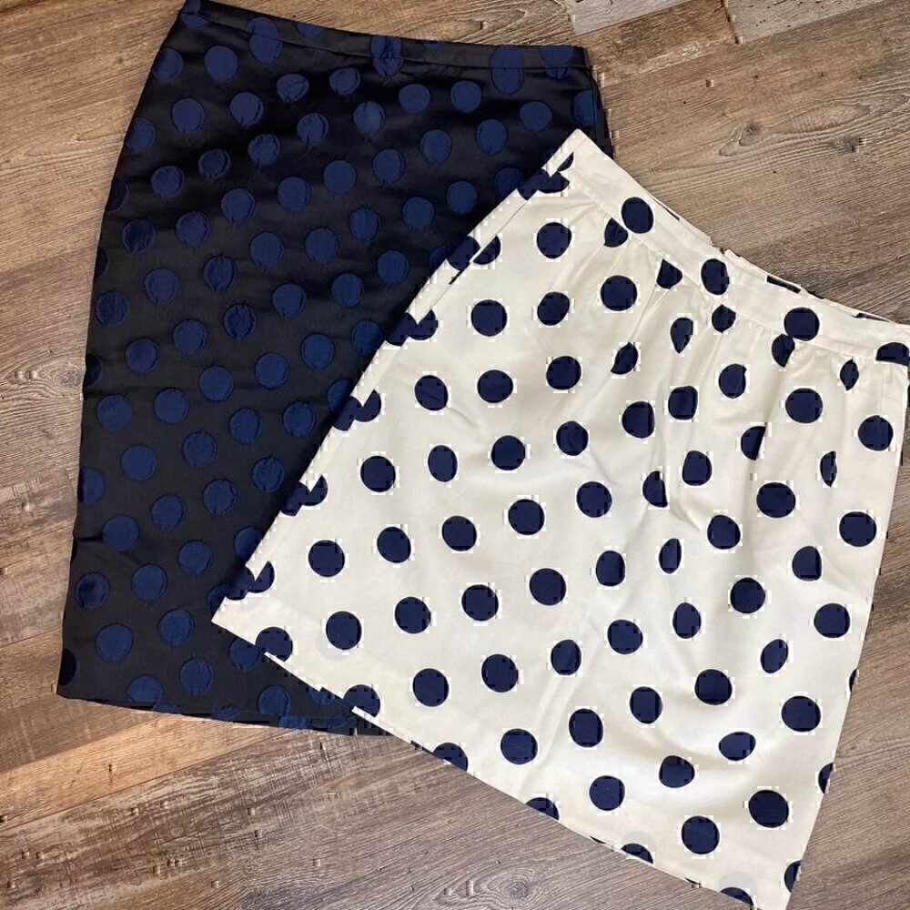 🎉2/$15 J. CREW POLKA DOT SKIRT BUNDLE SIZE 2 - Picture 3 of 6